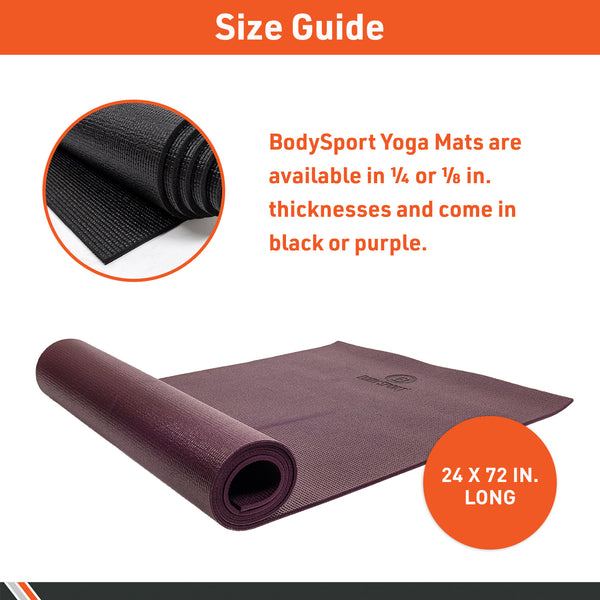 BodySport&reg; Yoga Fitness Mat